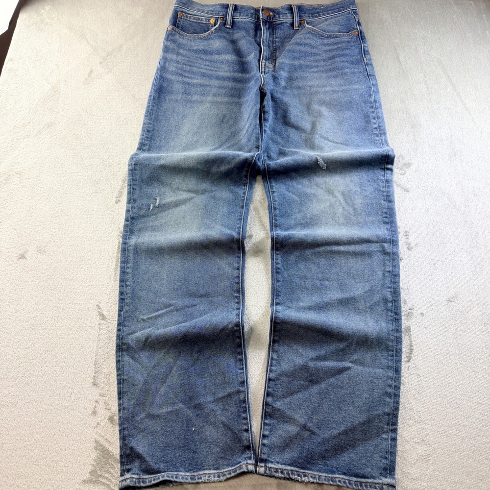 Madewell The Rail Straight Jeans Kaihara Denim Blue Women's Size 30
